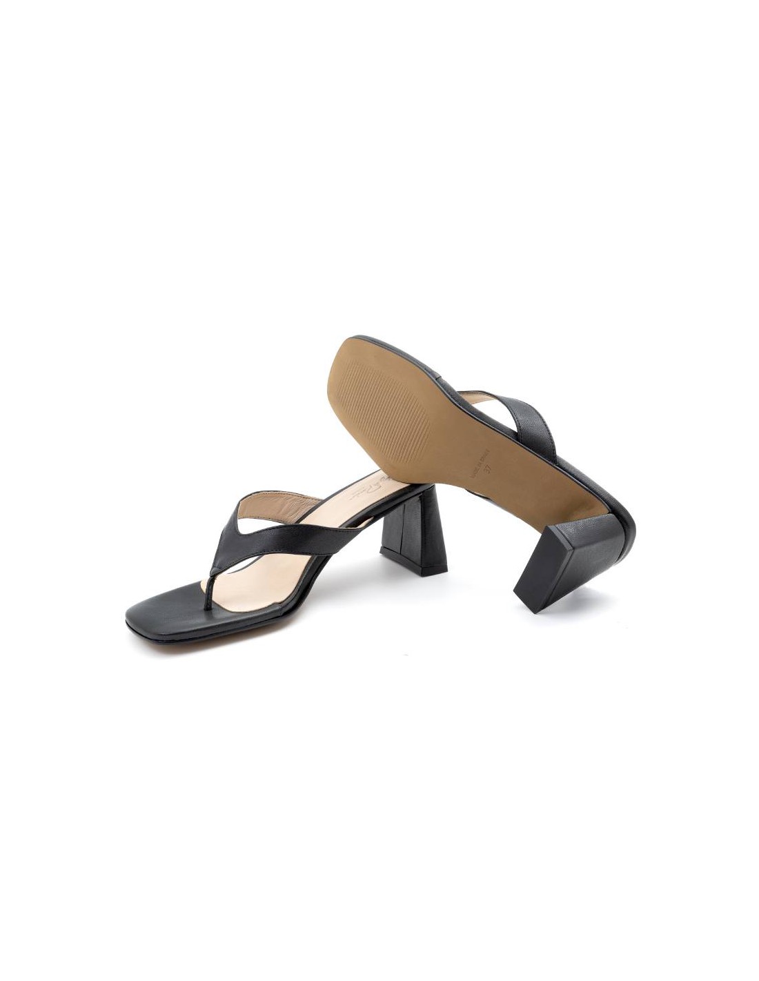 Ortiz & Reed Zapato De Vestir De Piel Liso Color Negro W-INGRID-NEGRO