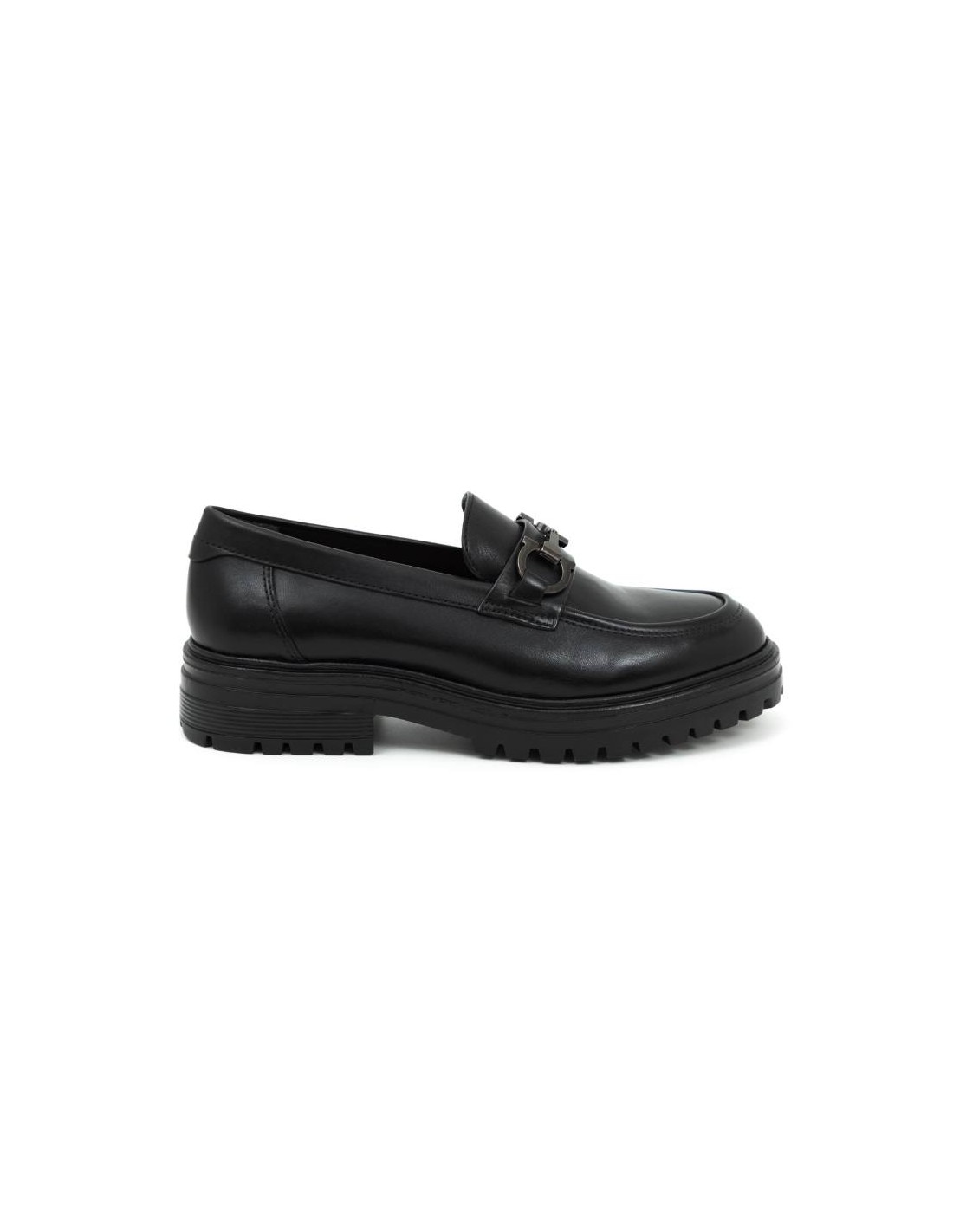 Ortiz & Reed Zapato De Vestir De Piel Liso Color Negro W-TROPOR-BLACK