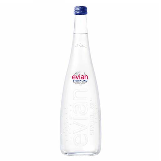 osborne Evian agua con gas 12x750