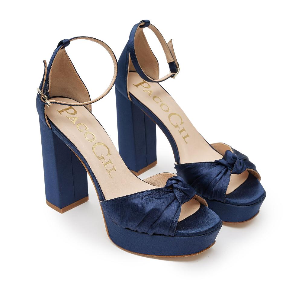 Paco Gil ALANA NAVY SATIN