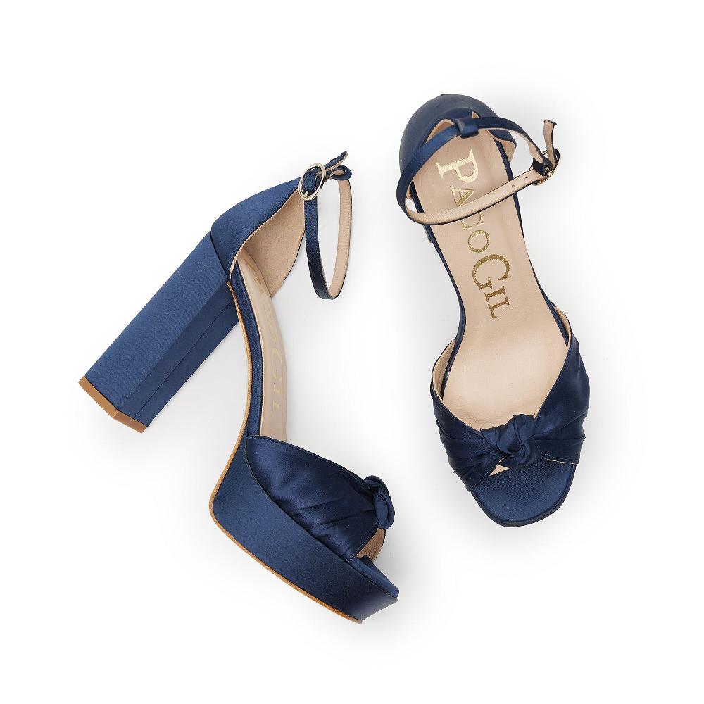 Paco Gil ALANA NAVY SATIN