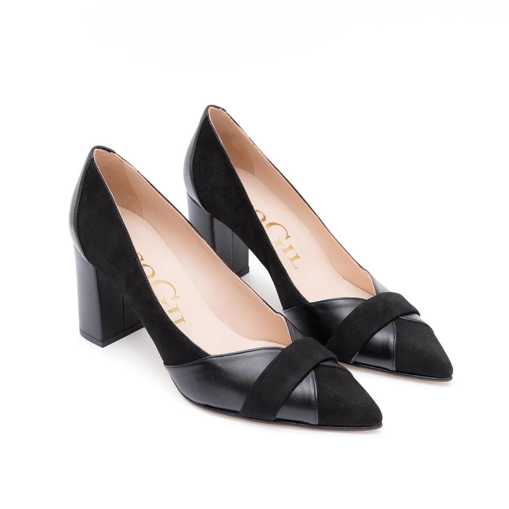 Paco Gil BELISA BLACK SUEDE/NAPA