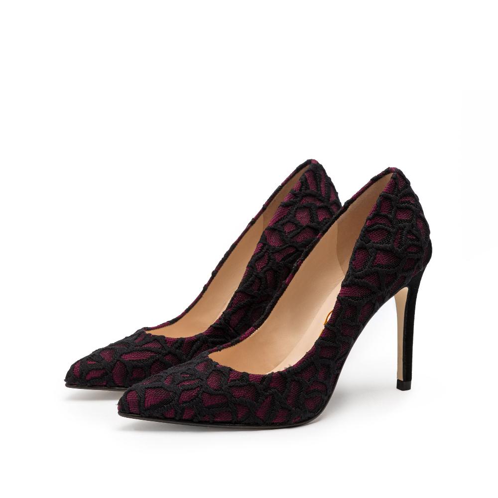 Paco Gil DESIRE RED/BLACK BROCADE