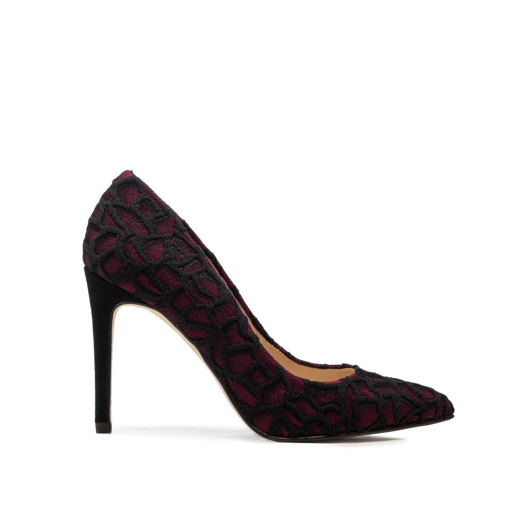 paco gil DESIRE RED/BLACK BROCADE