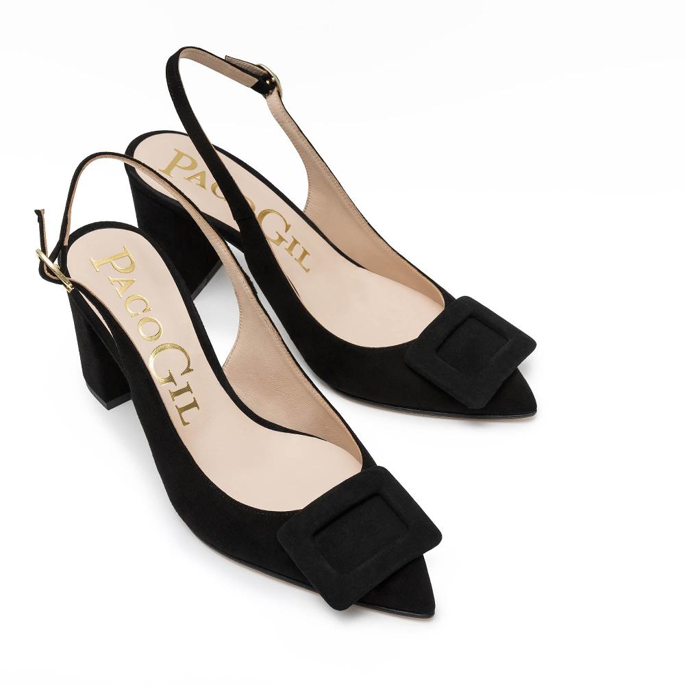 Paco Gil HELIA BLACK SUEDE