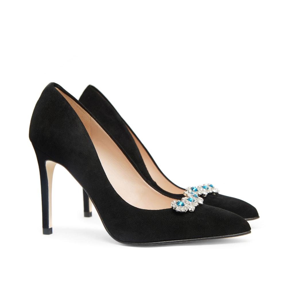 Paco Gil IRIS BLACK SUEDE/BLUE PERFECT