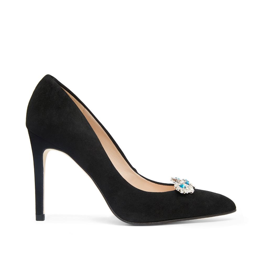 paco gil IRIS BLACK SUEDE/BLUE PERFECT