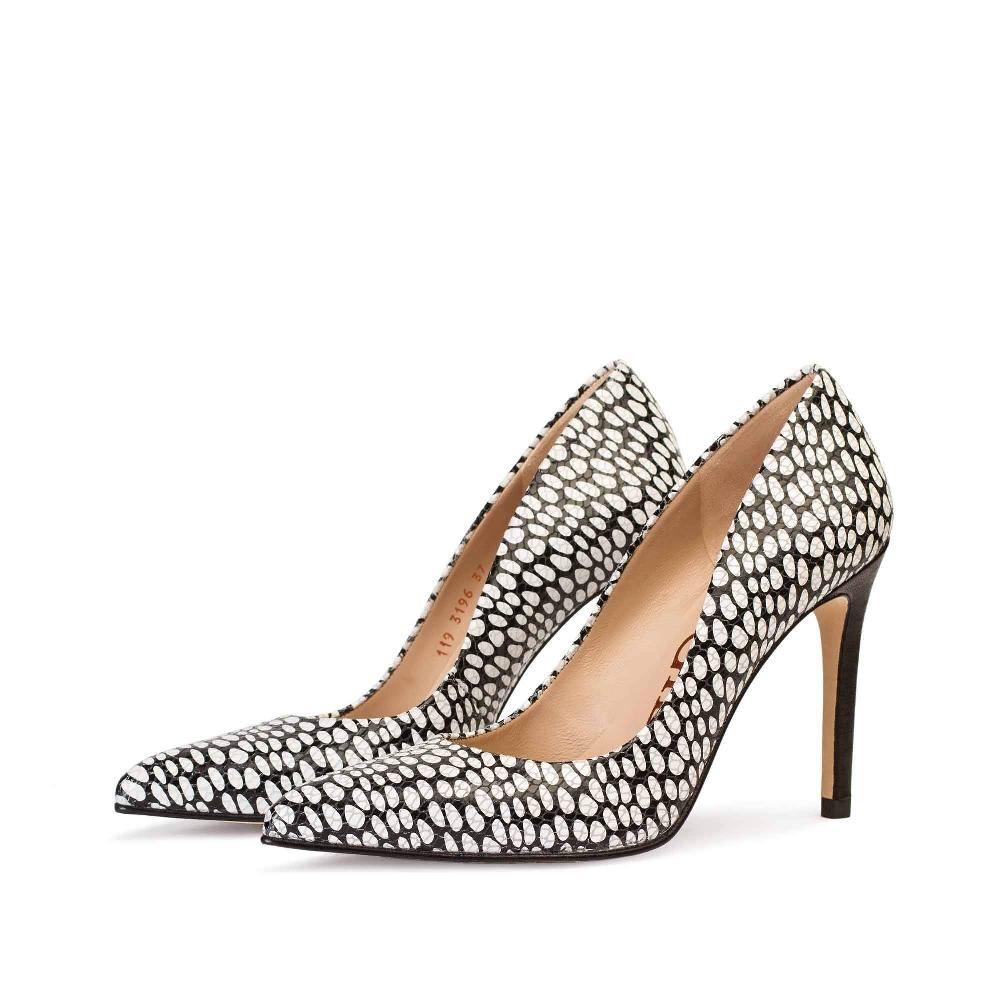 Paco Gil IRIS BLACK/WHITE SNAKE DOTS