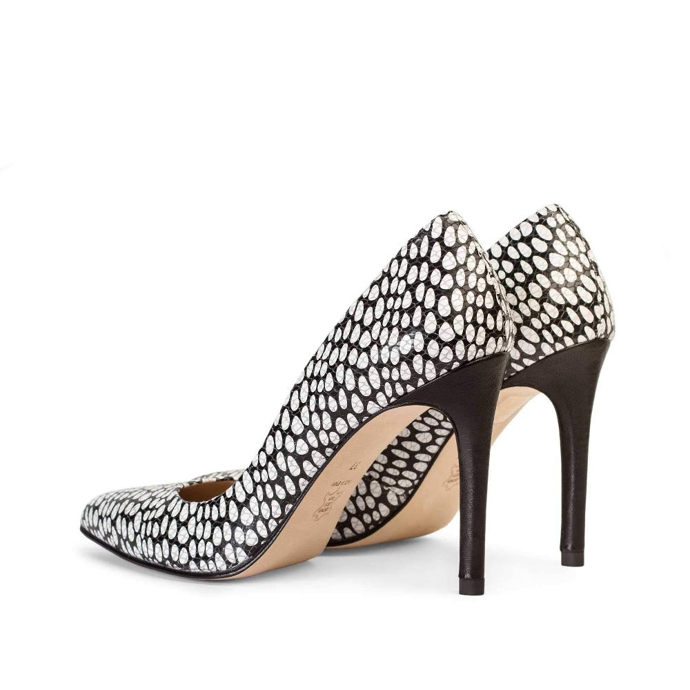 Paco Gil IRIS BLACK/WHITE SNAKE DOTS