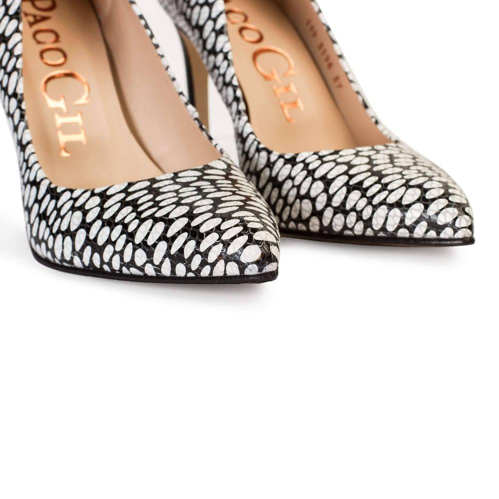 Paco Gil IRIS BLACK/WHITE SNAKE DOTS