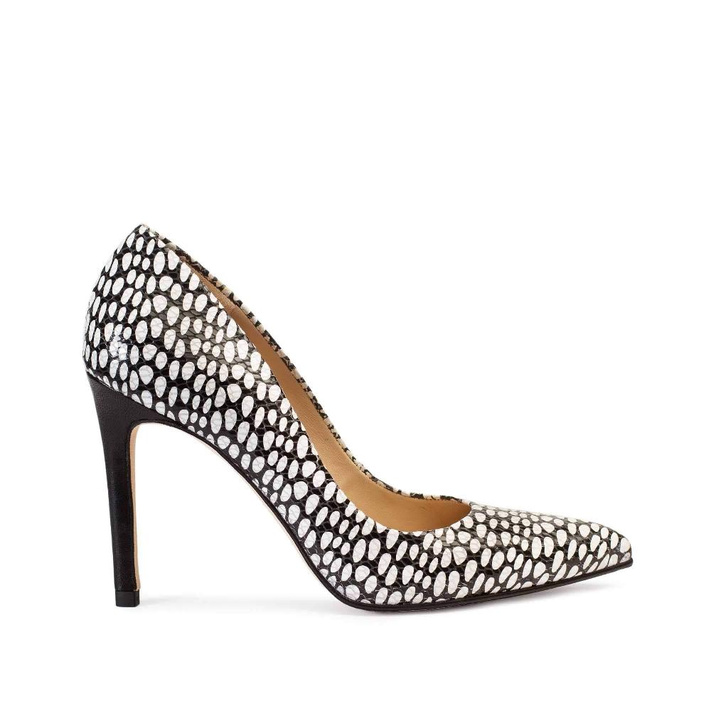 paco gil IRIS BLACK/WHITE SNAKE DOTS