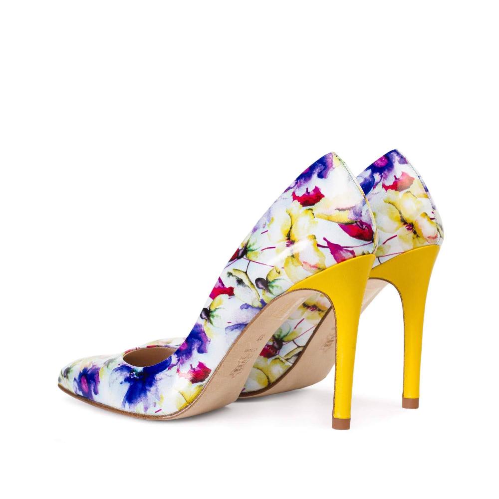 Paco Gil IRIS OCRE FLOWER PRINT