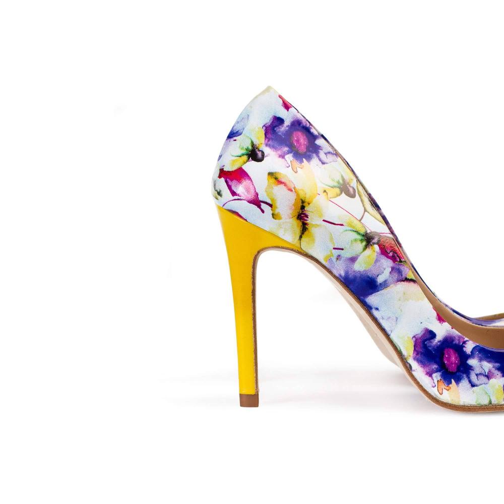 Paco Gil IRIS OCRE FLOWER PRINT