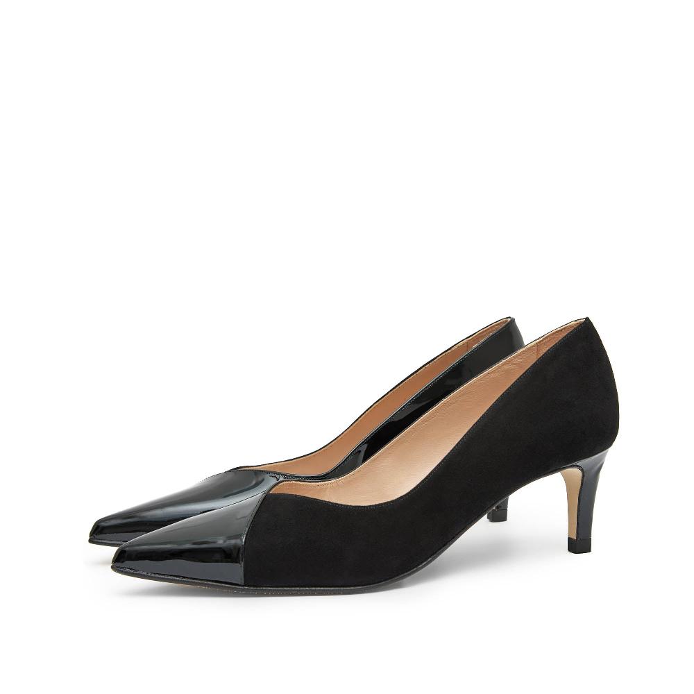 Paco Gil JUANA BLACK SUEDE/BLACK PATENT