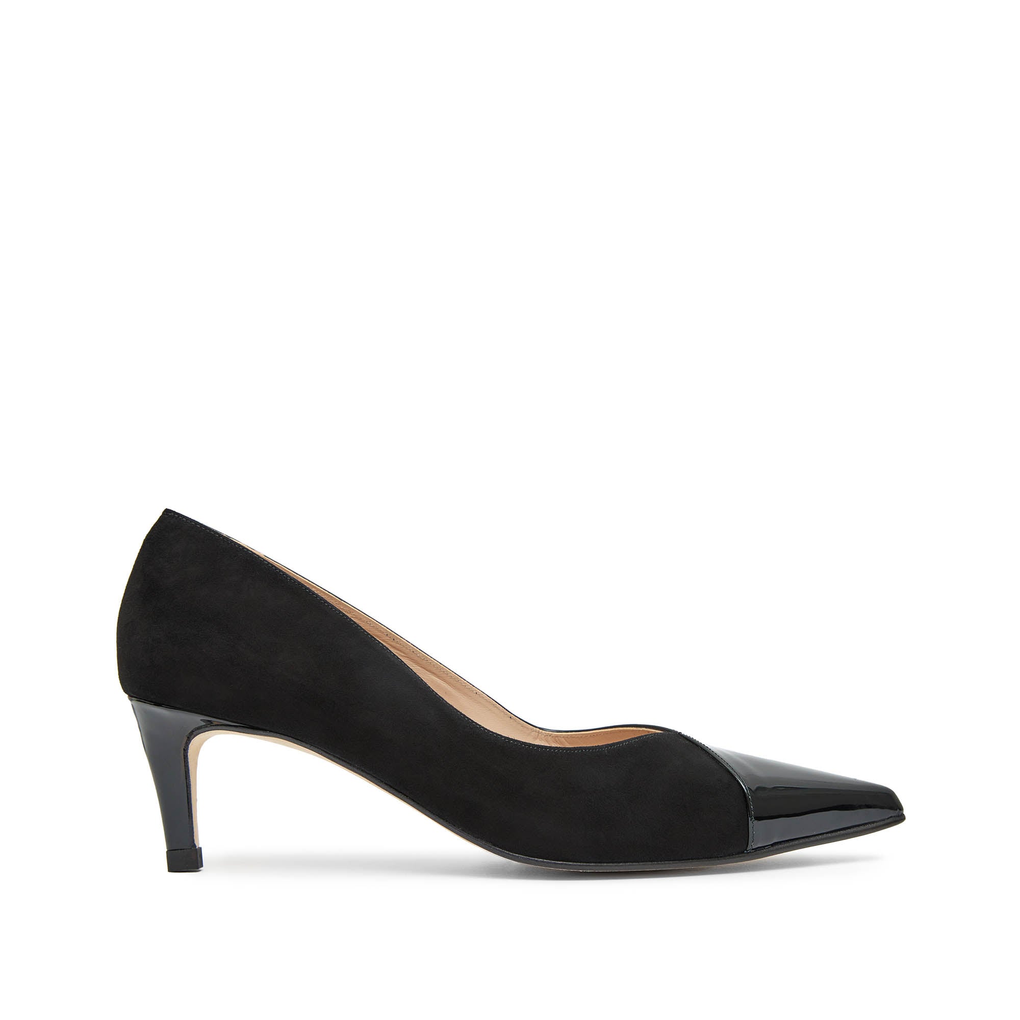 paco gil JUANA BLACK SUEDE/BLACK PATENT