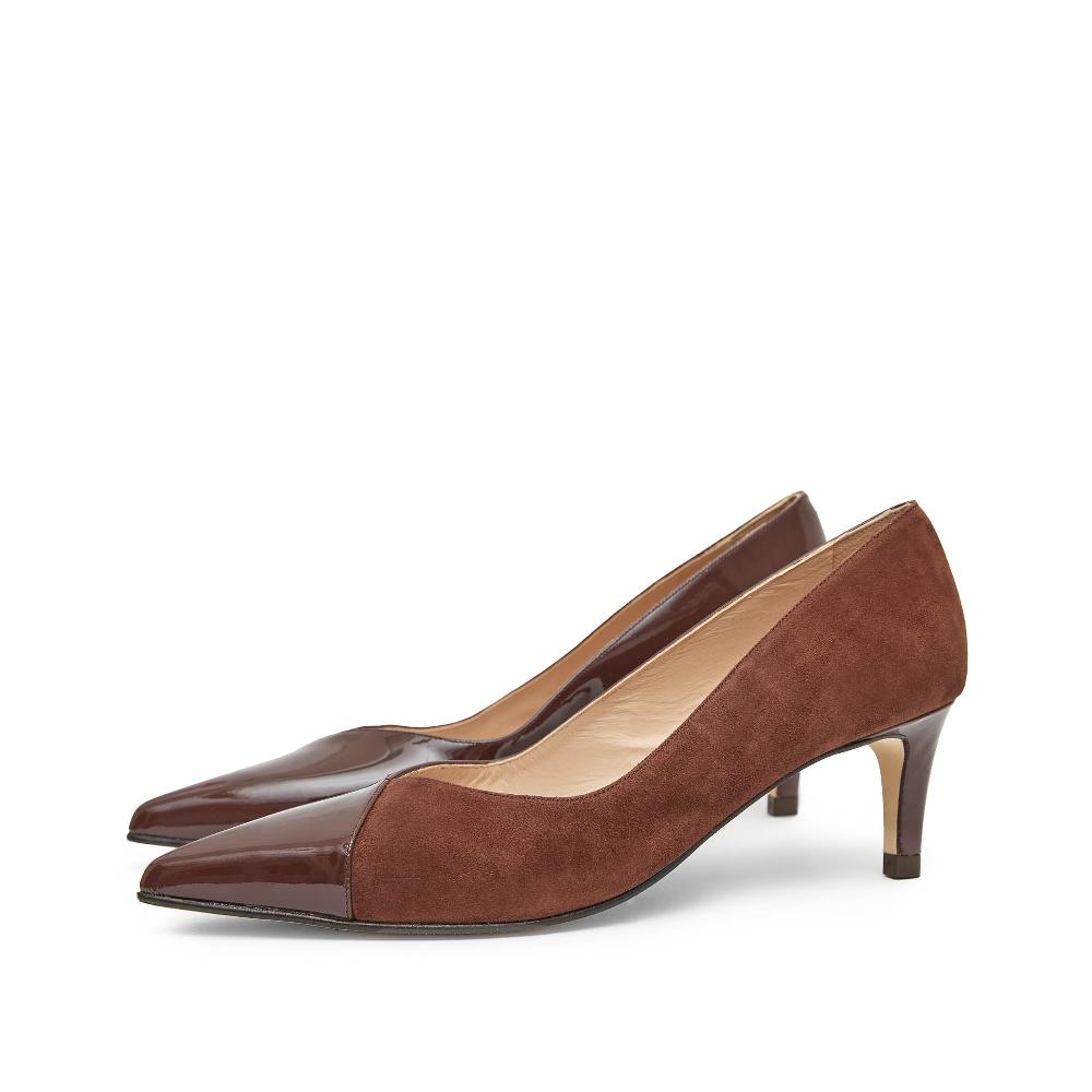 Paco Gil JUANA BROWN SUEDE/LIBANO PATENT