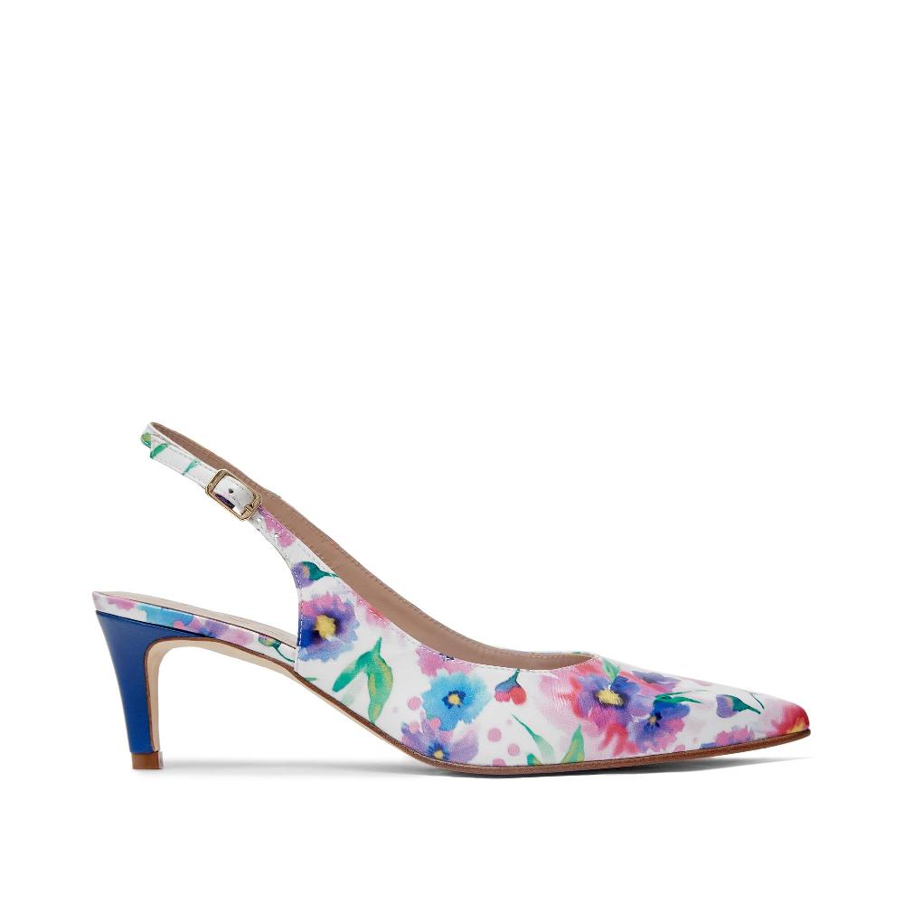 paco gil LUCIA FLOWER PRINT BLUE