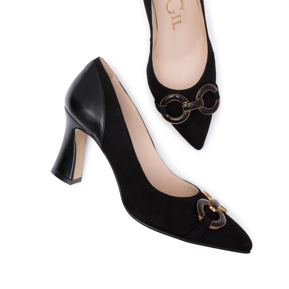 Paco Gil LUCRECIA BLACK SUEDE/NAPA