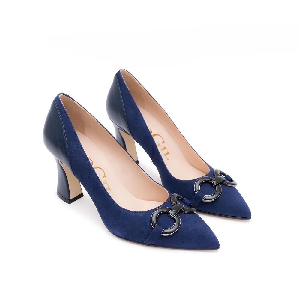 Paco Gil LUCRECIA NAVY SUEDE/NAPA