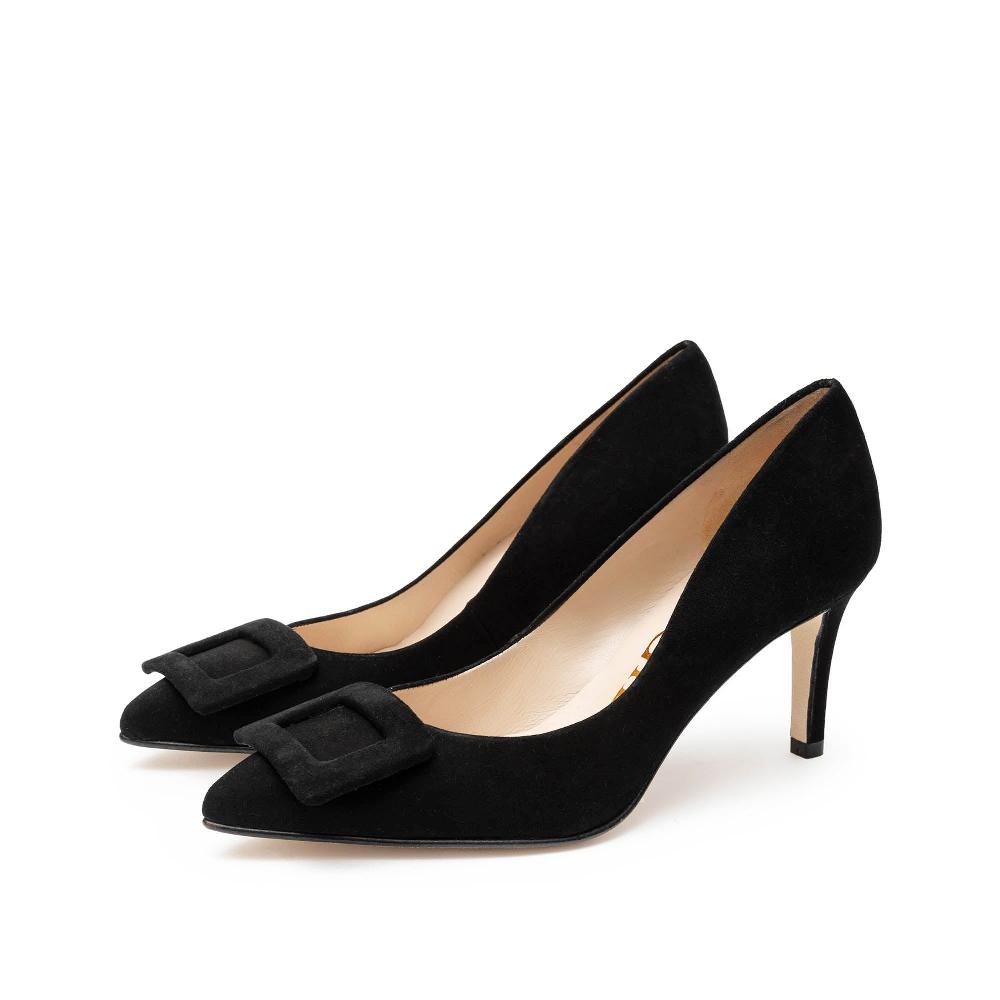 Paco Gil LYRA BLACK SUEDE BOW