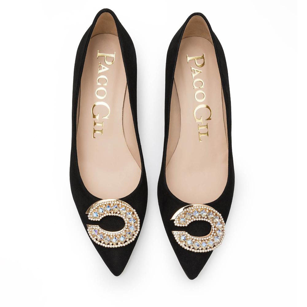 Paco Gil MADELIA BLACK SUEDE