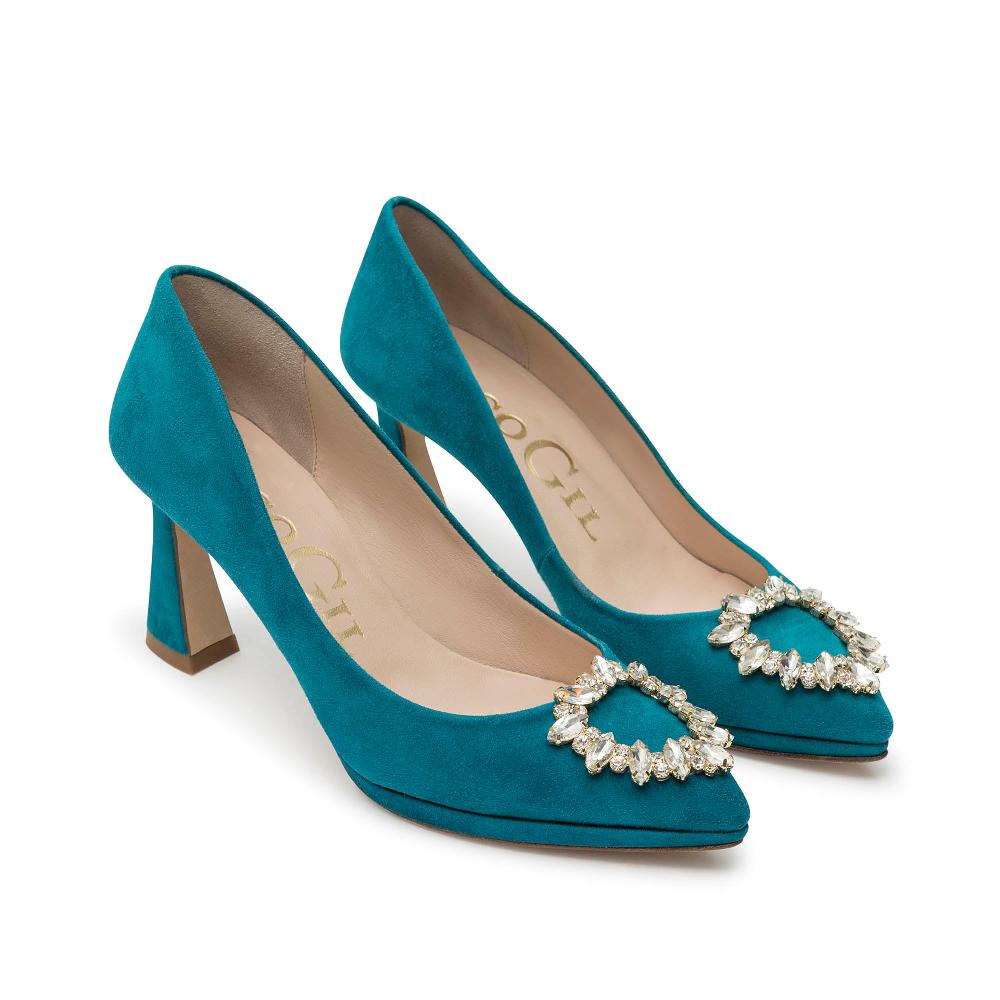 Paco Gil MANUELA PETROL SUEDE