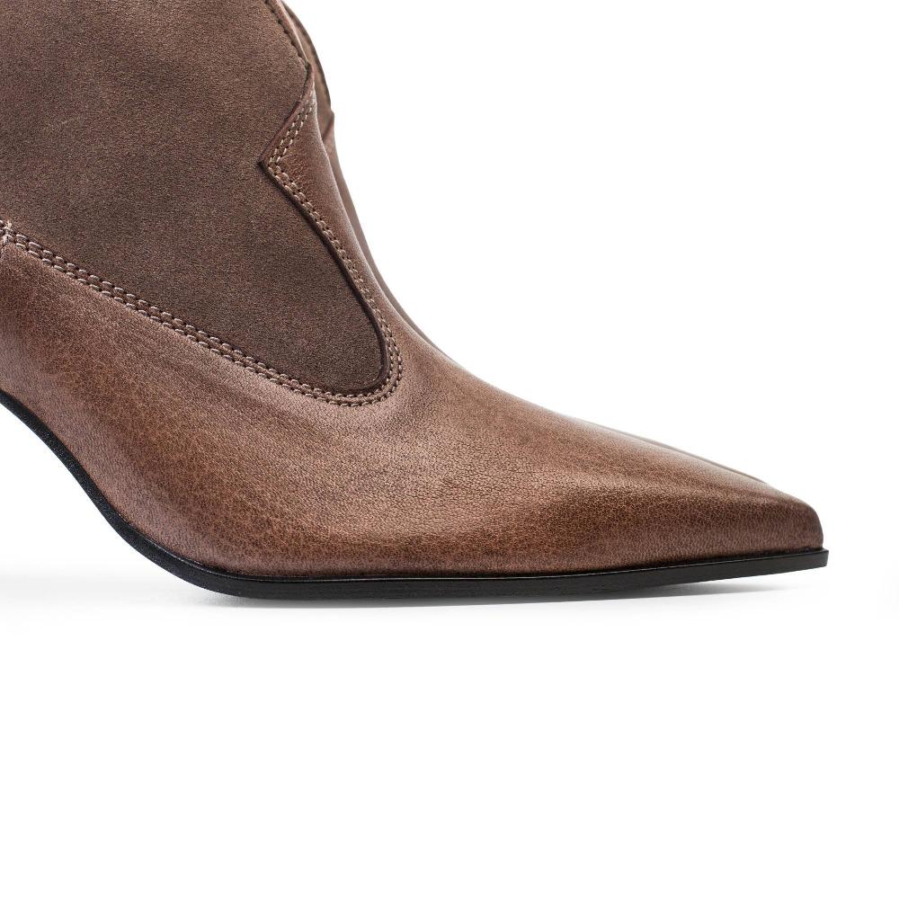 Paco Gil OLIVIA TAUPE NAPA OILY/VELOUR