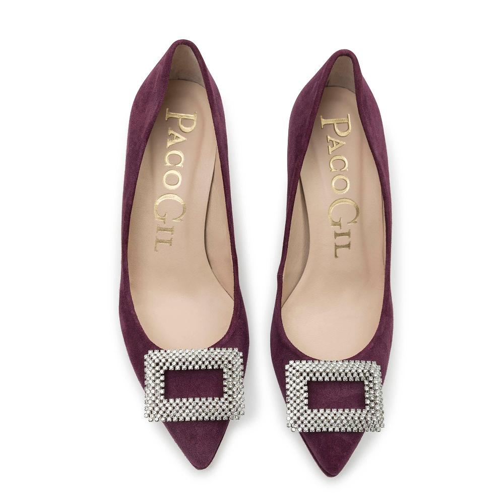 Paco Gil PATRICIA AUBERGINE SUEDE