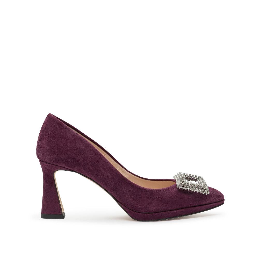 paco gil PATRICIA AUBERGINE SUEDE