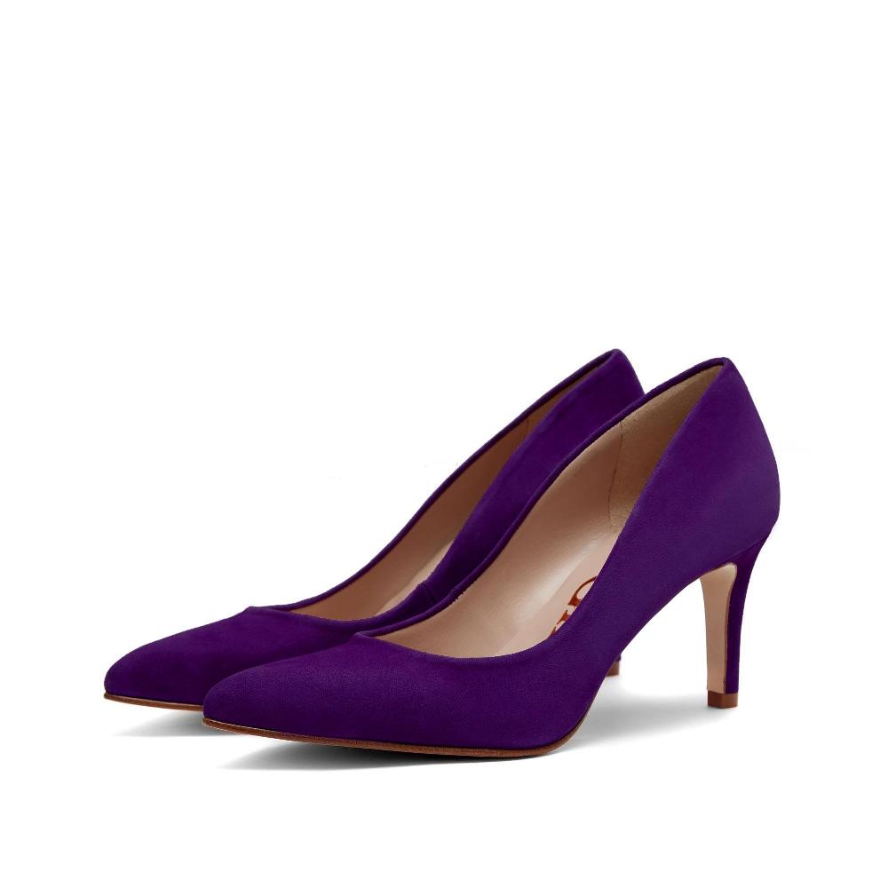 Paco Gil RITA AUBERGINE SUEDE