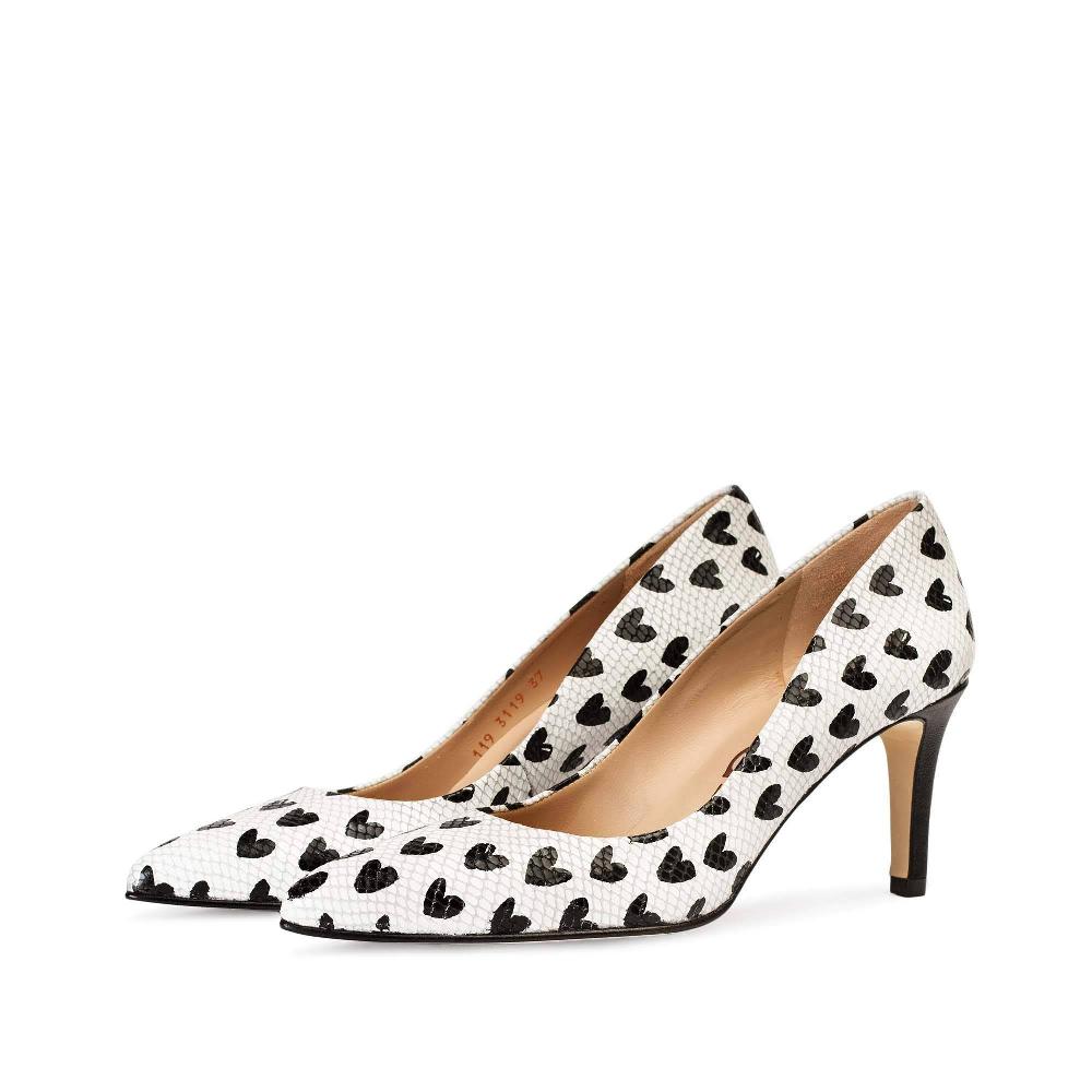 Paco Gil RITA WHITE/BLACK SNAKE HEARTS