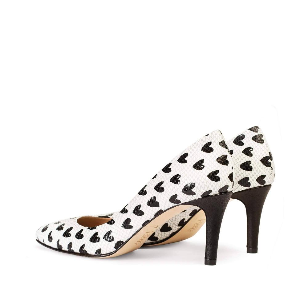 Paco Gil RITA WHITE/BLACK SNAKE HEARTS