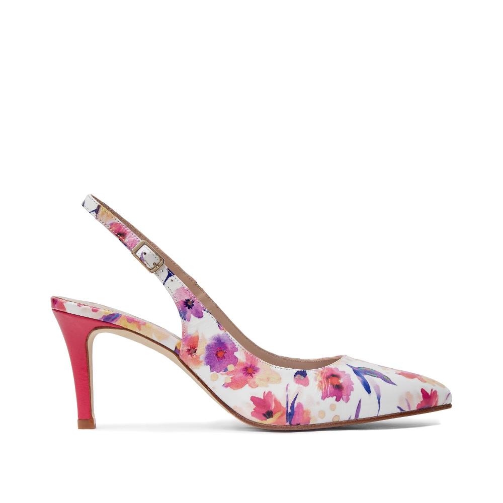 paco gil SUSAN FUCSIA FLOWER PRINT