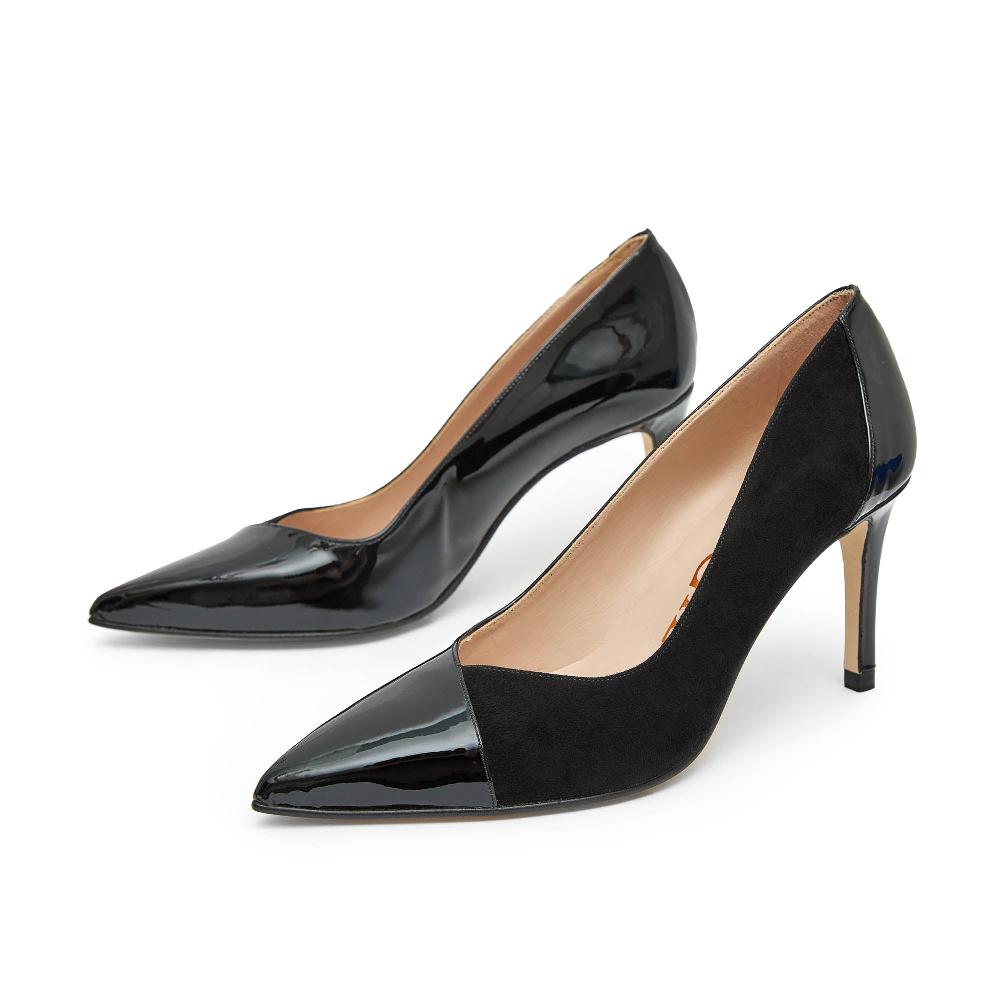 Paco Gil VERONICA BLACK SUEDE/BLACK PATENT