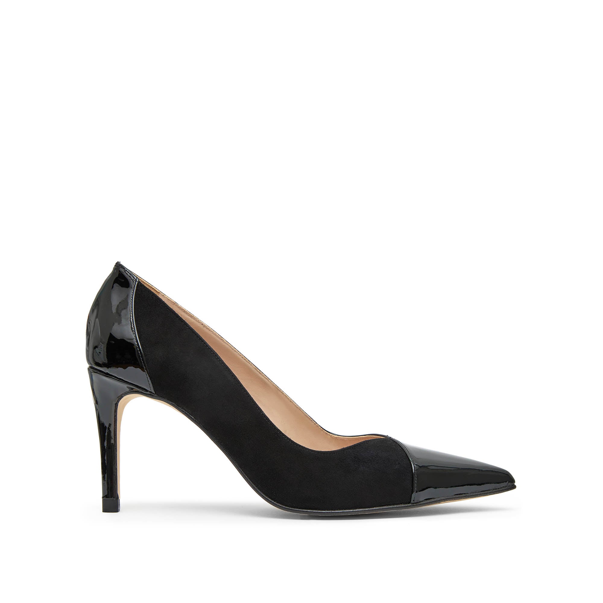 paco gil VERONICA BLACK SUEDE/BLACK PATENT