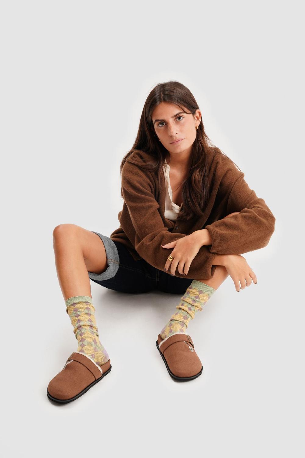 Paez CLOG VEGAN SUEDE CAMEL