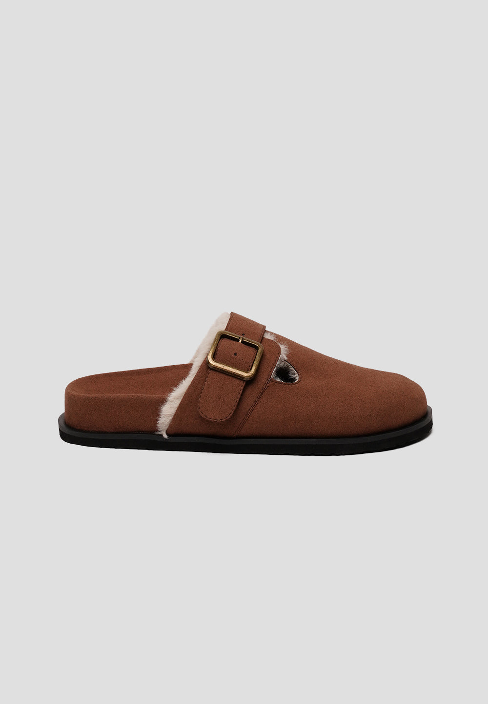 paez CLOG VEGAN SUEDE CAMEL