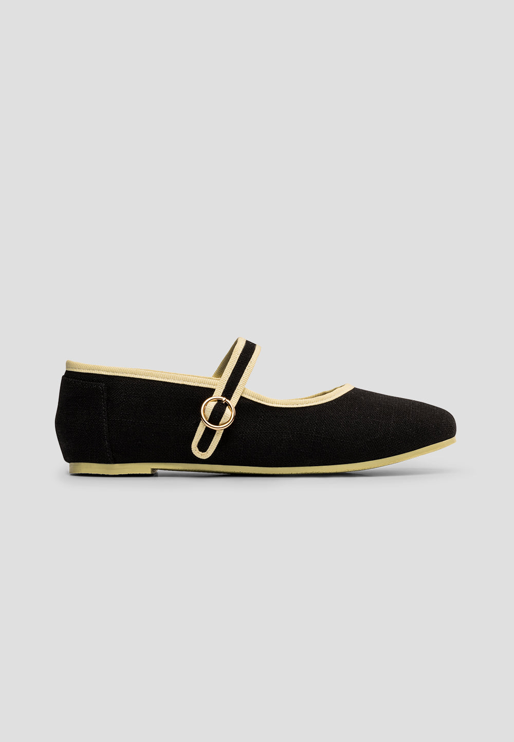 paez MARY JANE LINEN BLACK