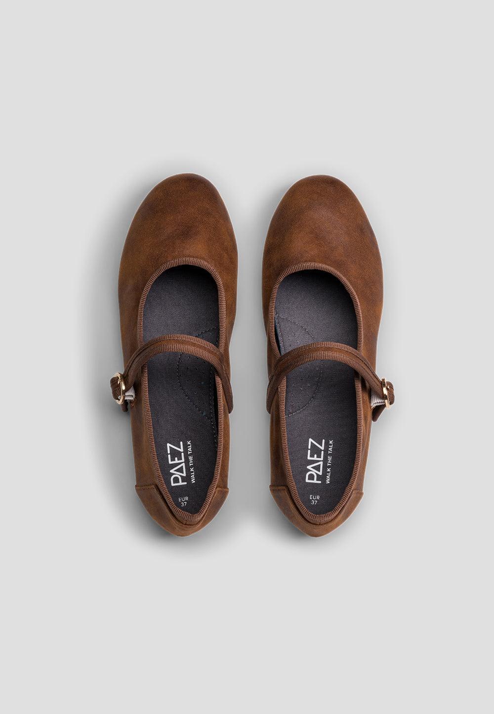 Paez MARY JANE MICROFIBER NAPA CAMEL