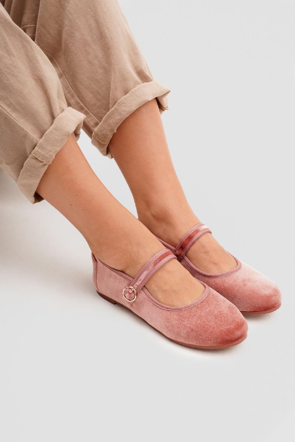 Paez MARY JANE VELVET BLOSSOM PINK