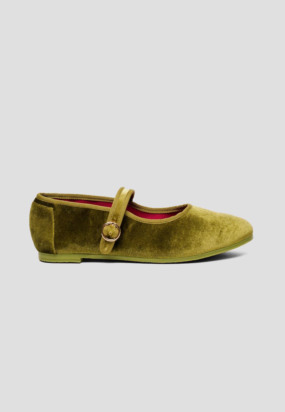 paez MARY JANE VELVET SYCAMORE GREEN
