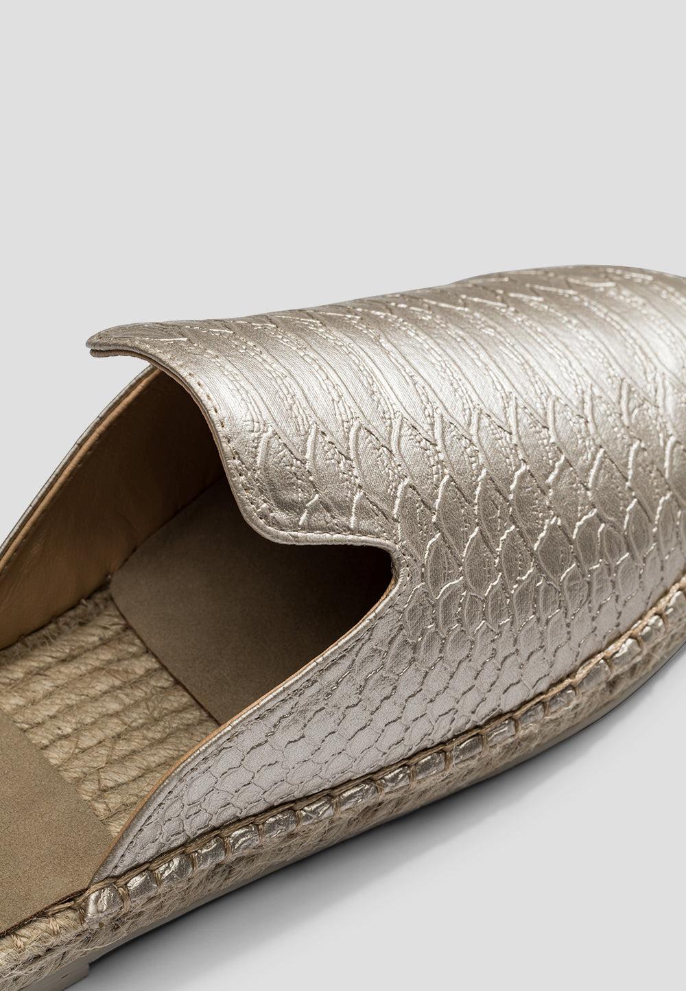 Paez MULE VEGAN LEATHER SNAKE GOLD