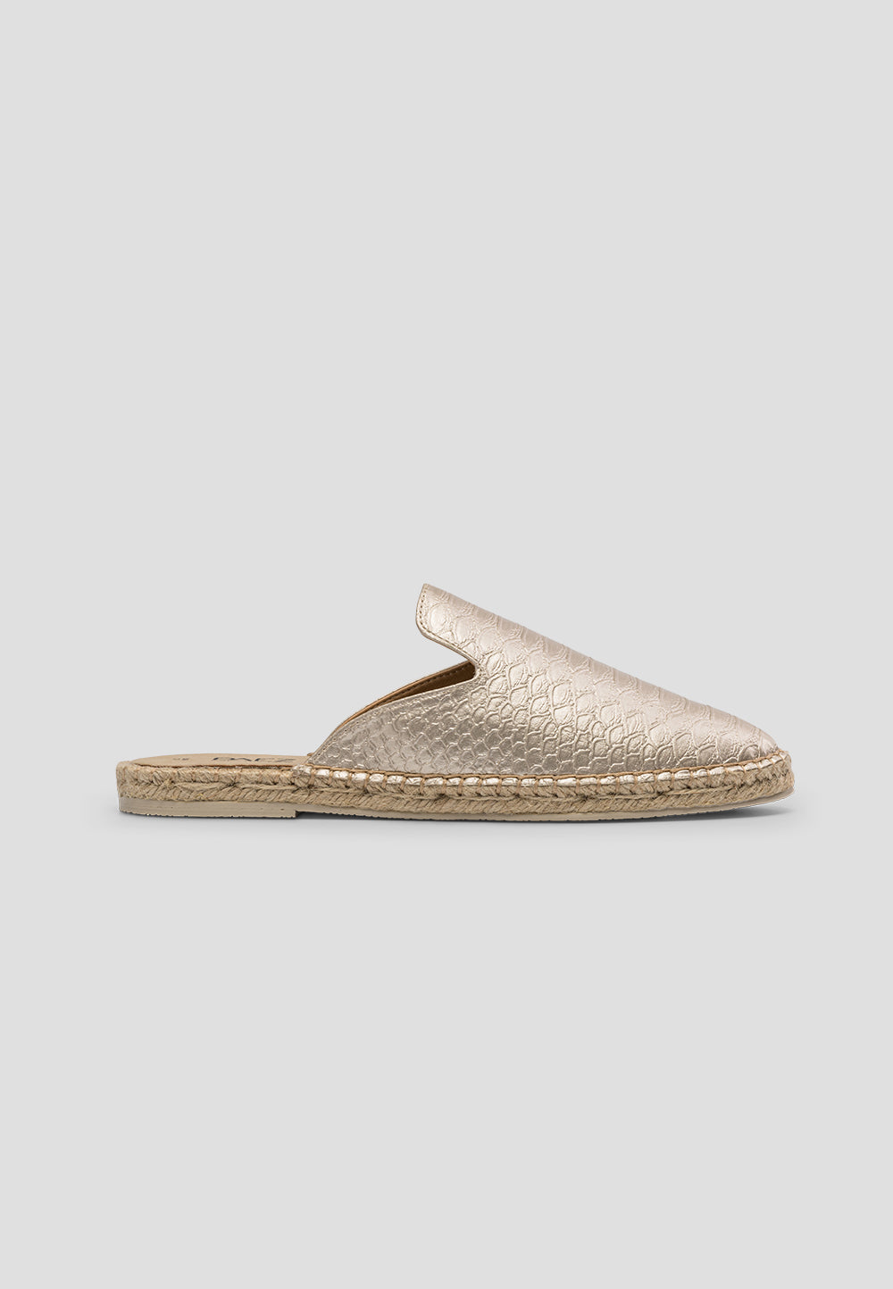 paez MULE VEGAN LEATHER SNAKE GOLD