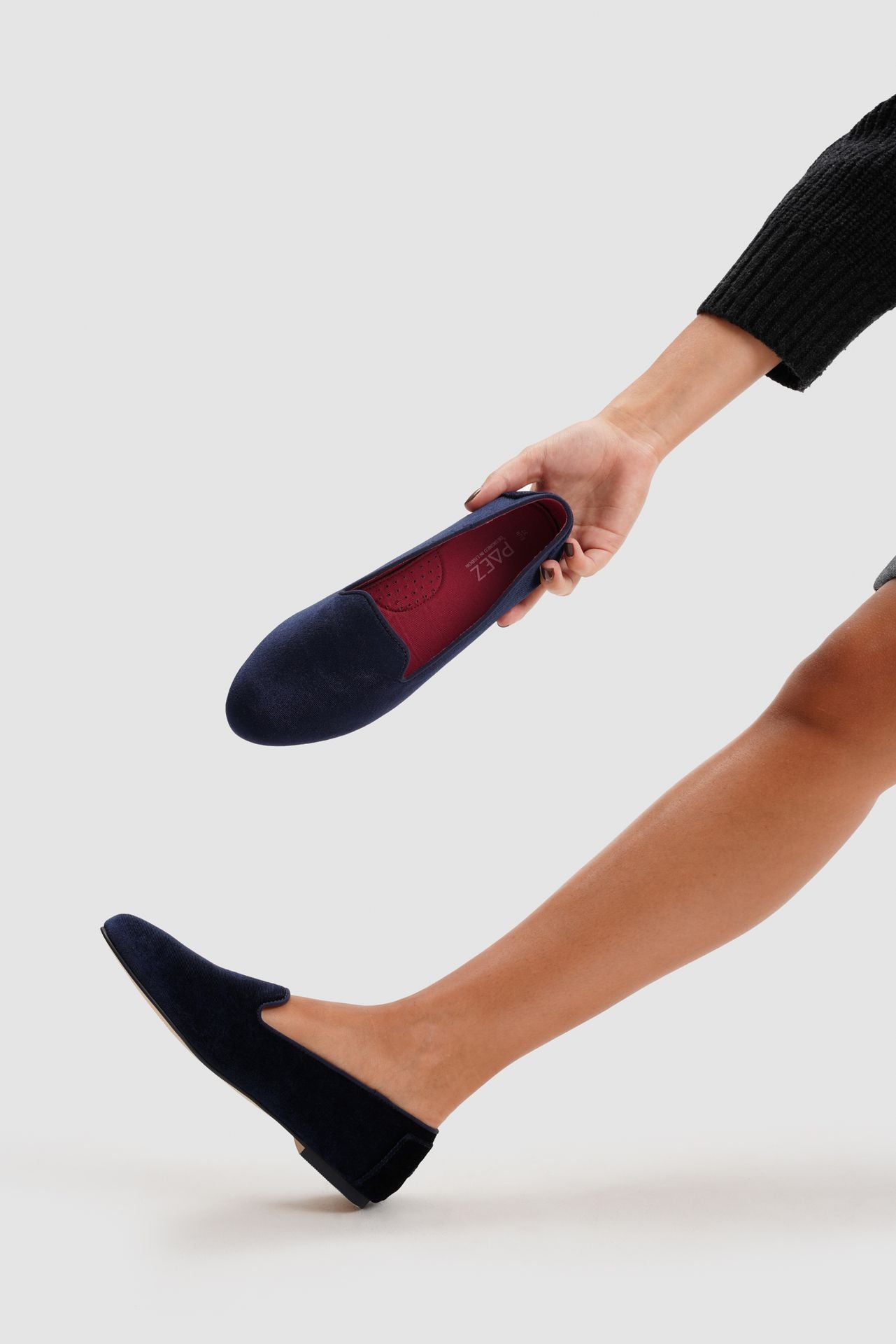 Paez SLIPPER VELVET BLUEBERRY