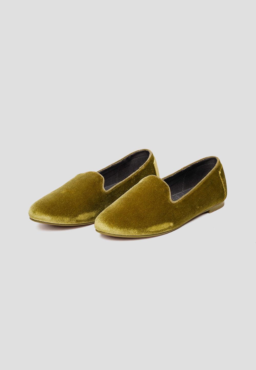 Paez SLIPPER VELVET SYCAMORE GREEN
