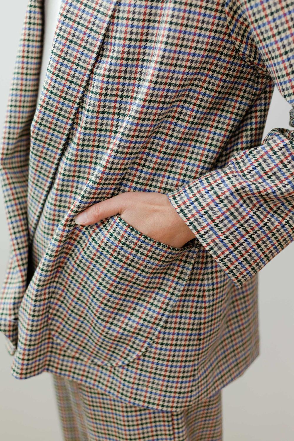 Pan Producto Básico Blazer Estructura Pata De Gallo