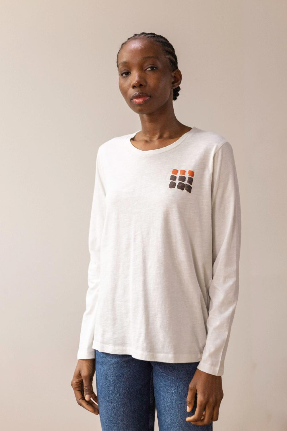 Pan Producto Básico Camiseta Estampada Cuadritos Colores