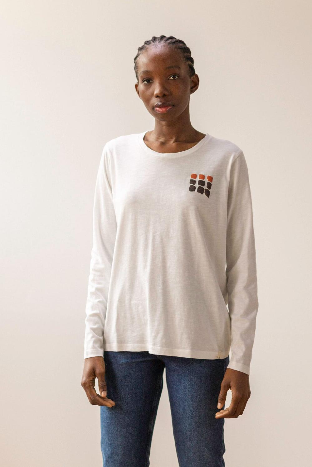 pan producto básico Camiseta estampada cuadritos colores