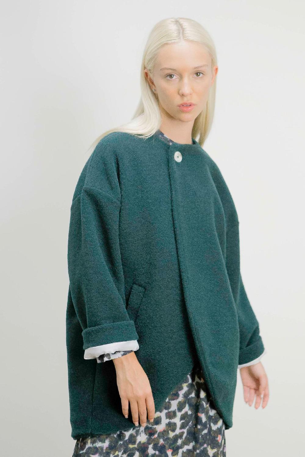 Pan Producto Básico Abrigo Capa Verde Botella