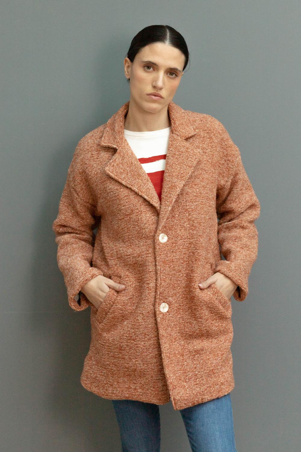 pan producto básico Abrigo corto rizado